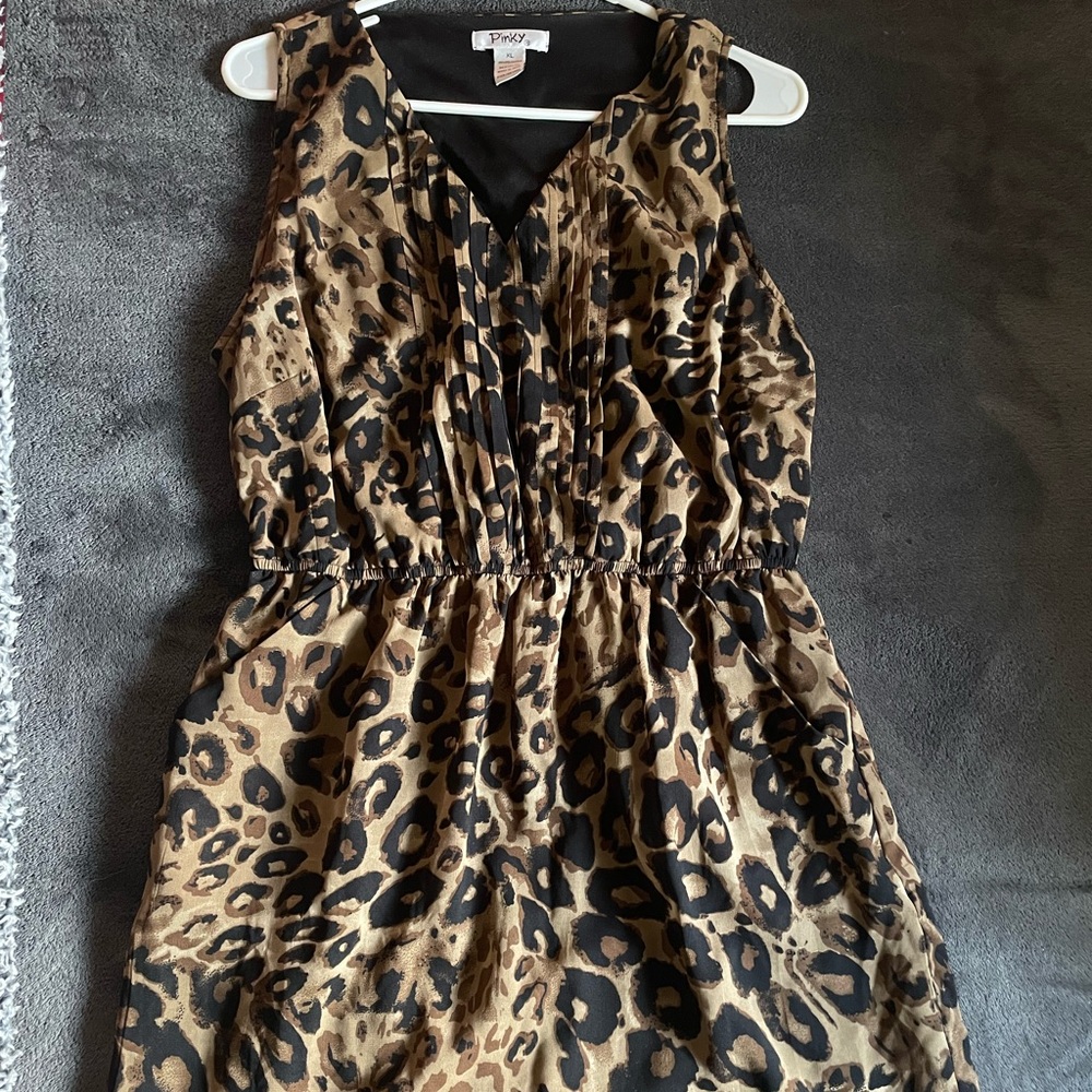 Pinky Brand Cheetah Print Mini Dress size XL